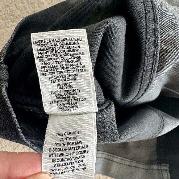 Free People Modern Femme mini skirt black gray two toned denim size 2 stretchy - Picture 11 of 11